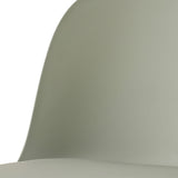 Stoel 'Jasmin' Zitting PP kussen PU Grijs-groen