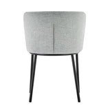 Stoel 'Arthur' Stof Ote Belfast 41 Lichtgrijs
