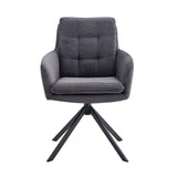 Stoel 'Luna' Draaibaar tot 0 Corduroy Fabb Hyper 16 Grijs