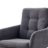 Stoel 'Luna' Draaibaar tot 0 Corduroy Fabb Hyper 16 Grijs