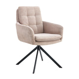 Stoel 'Luna' Draaibaar tot 0 Corduroy Fabb Hyper 38 Zand