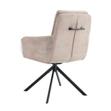 Stoel 'Luna' Draaibaar tot 0 Corduroy Fabb Hyper 38 Zand