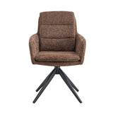 Stoel 'Lisold' Draaibaar tot 0 Stof Fabb Raven 45 Bruin