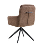 Stoel 'Lisold' Draaibaar tot 0 Stof Fabb Raven 45 Bruin