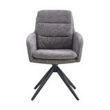Stoel 'Lisold' Draaibaar tot 0 Stof Fabb Raven 13 Donkergrijs