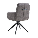 Stoel 'Lisold' Draaibaar tot 0 Stof Fabb Raven 13 Donkergrijs