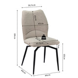 Stoel 'Lara' Draaibaar tot 0 Stof Ote Sea 140 Ecru