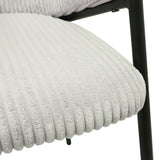 Stoel 'Hugo' Corduroy Lichtgrijs