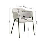 Stoel 'Hugo' Corduroy Lichtgrijs