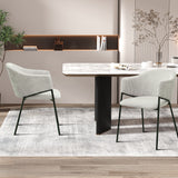 Stoel 'Hugo' Corduroy Lichtgrijs