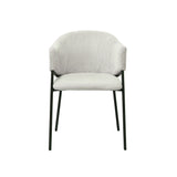 Stoel 'Hugo' Corduroy Lichtgrijs