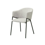 Stoel 'Hugo' Corduroy Lichtgrijs