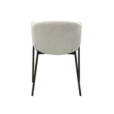 Stoel 'Hugo' Corduroy Lichtgrijs