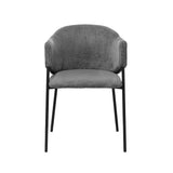 Stoel 'Hugo' Corduroy Donkergrijs