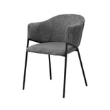 Stoel 'Hugo' Corduroy Donkergrijs