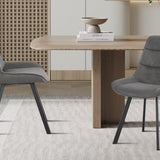 Stoel 'Amelie' Corduroy Grijs