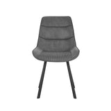 Stoel 'Amelie' Corduroy Grijs
