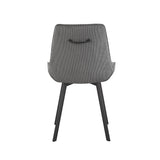 Stoel 'Amelie' Corduroy Grijs