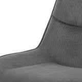 Stoel 'Amelie' Corduroy Grijs