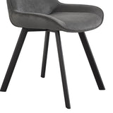 Stoel 'Amelie' Corduroy Grijs