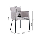 Stoel 'Naomi' Stof Beige