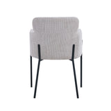 Stoel 'Naomi' Stof Beige