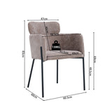 Stoel 'Naomi' Stof Zand