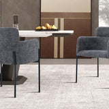 Stoel 'Naomi' Stof Grijs