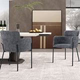 Stoel 'Naomi' Stof Grijs