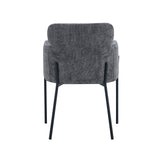 Stoel 'Naomi' Stof Grijs