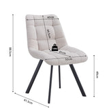 Stoel 'Lizzy' Stof Ote Share 101 Beige