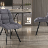 Stoel 'Lizzy' Stof Ote Share 456 Donkergrijs