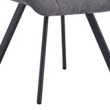 Stoel 'Lizzy' Stof Ote Share 456 Donkergrijs