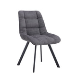 Stoel 'Lizzy' Stof Ote Share 456 Donkergrijs