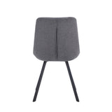 Stoel 'Lizzy' Stof Ote Share 456 Donkergrijs