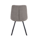 Stoel 'Lizzy' Stof Ote Share160 Lichtgrijs