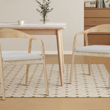 Stoel 'Claire' Essenhout Stof Ote Milan 103 Beige