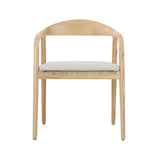 Stoel 'Claire' Essenhout Stof Ote Milan 103 Beige