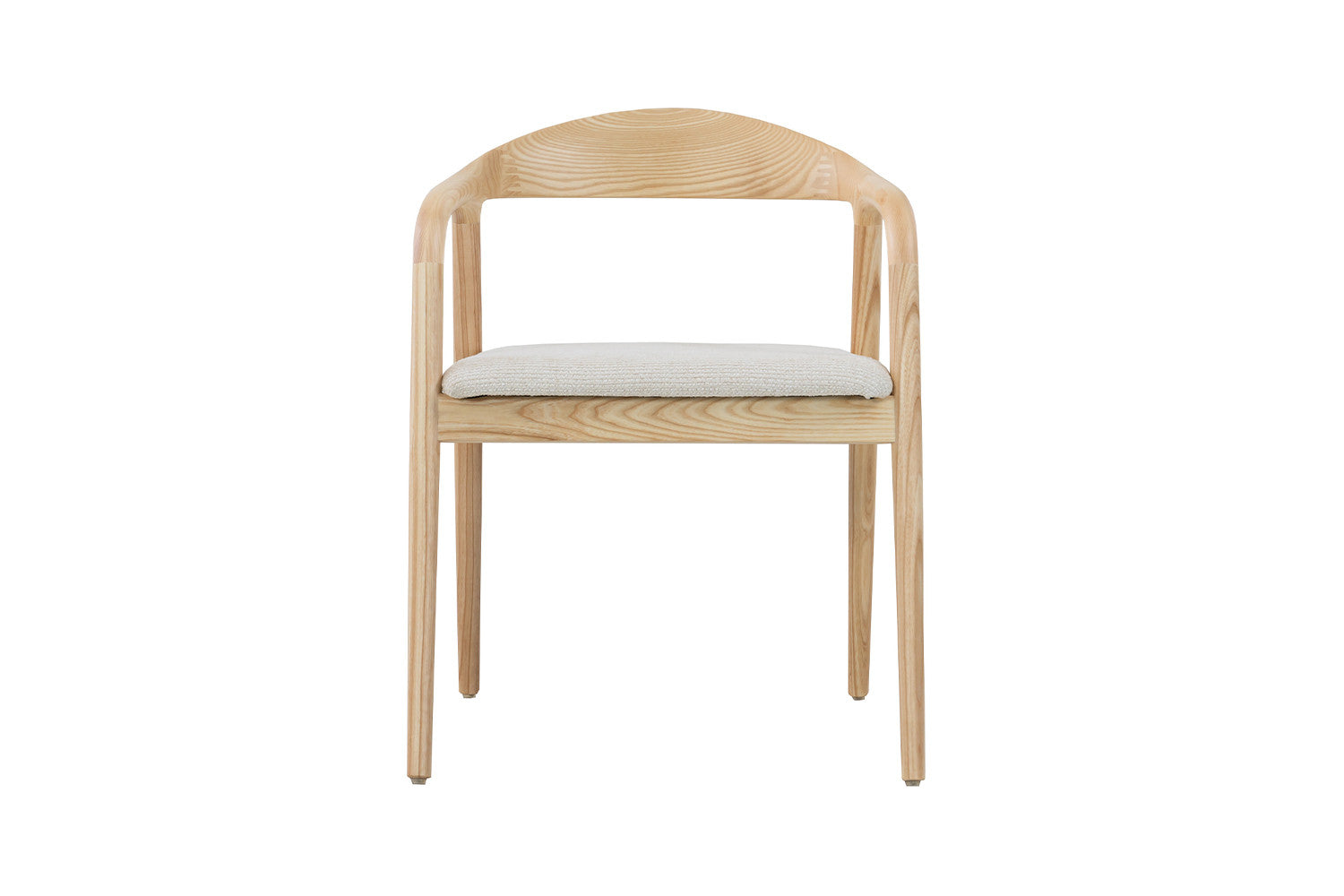 Stoel 'Claire' Essenhout Stof Ote Milan 103 Beige