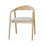 Stoel 'Claire' Essenhout Stof Ote Milan 103 Beige