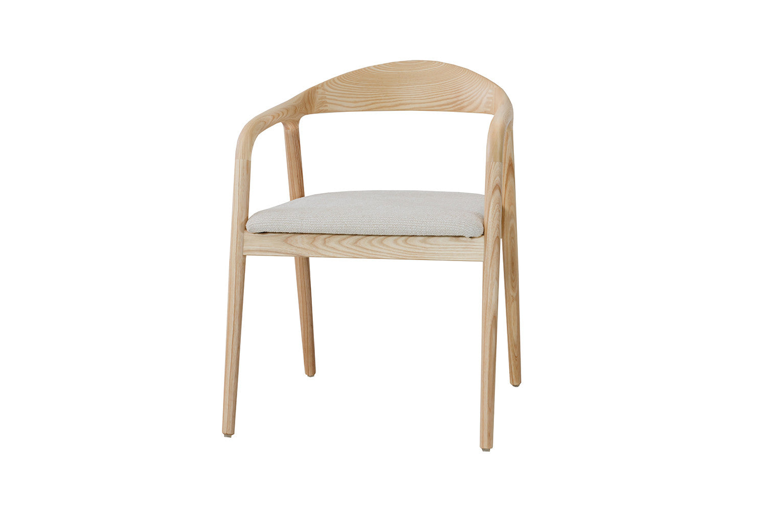 Stoel 'Claire' Essenhout Stof Ote Milan 103 Beige