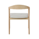 Stoel 'Claire' Essenhout Stof Ote Milan 103 Beige