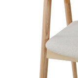 Stoel 'Claire' Essenhout Stof Ote Milan 103 Beige