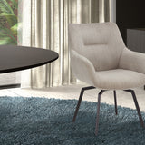 Stoel 'Modest' Draaibaar Ribfluweel Beige