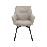 Stoel 'Modest' Draaibaar Ribfluweel Beige