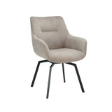 Stoel 'Modest' Draaibaar Ribfluweel Beige