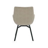 Stoel 'Modest' Draaibaar Ribfluweel Beige