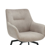 Stoel 'Modest' Draaibaar Ribfluweel Beige