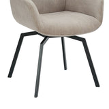 Stoel 'Modest' Draaibaar Ribfluweel Beige