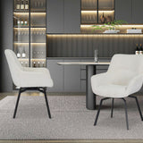 Stoel 'Modest' Draaibaar Stof Fabb Raven 22 Ecru